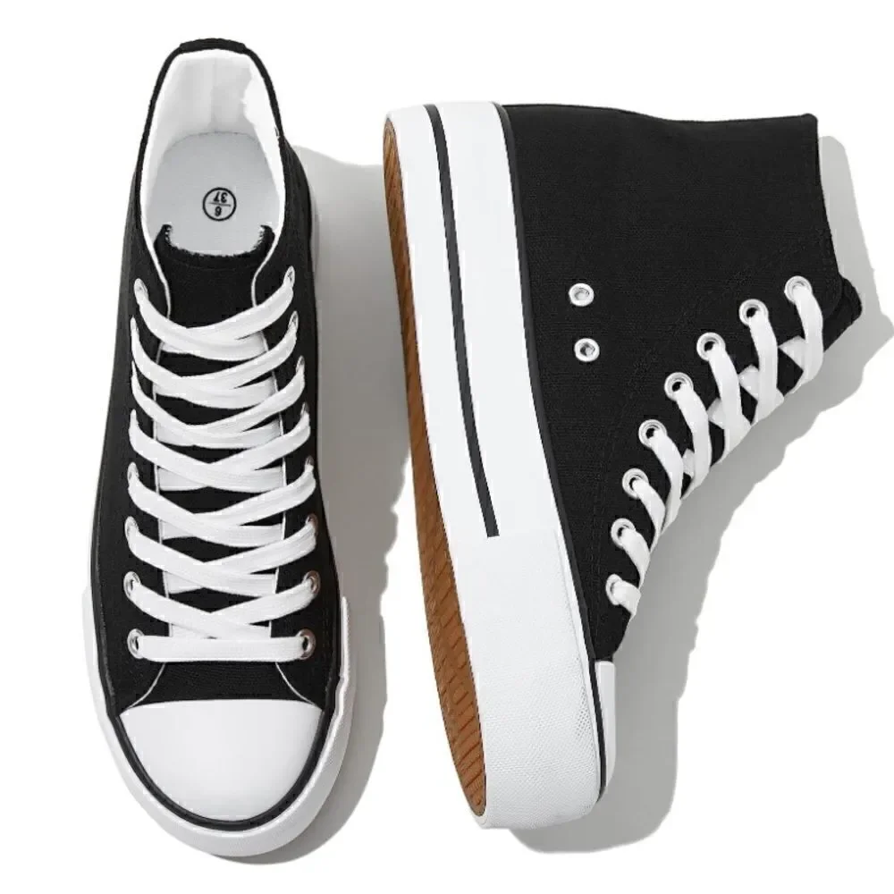 Platform Canvas High Top Sneakers